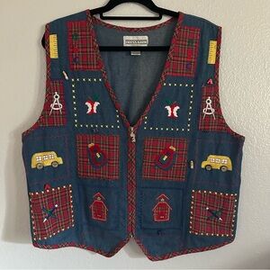 Vintage Dress Barn School Teacher Vest